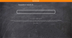 Desktop Screenshot of lizenzfreie-musik.de